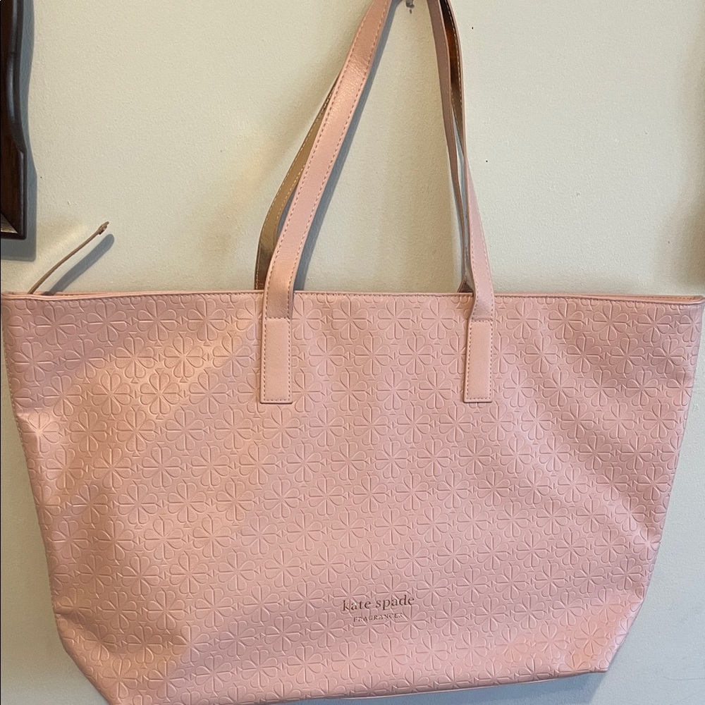 Kate Spade Blush Pink Embossed Tote - Picture 4 of 8